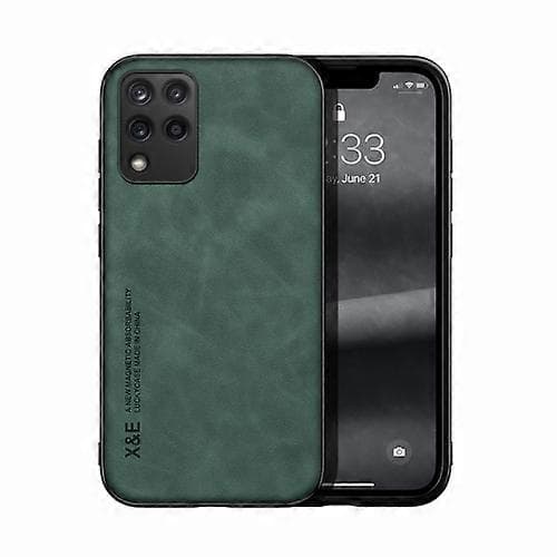 För Samsung Galaxy M33 Skin Feel Magnetic Leather Back Phone Case