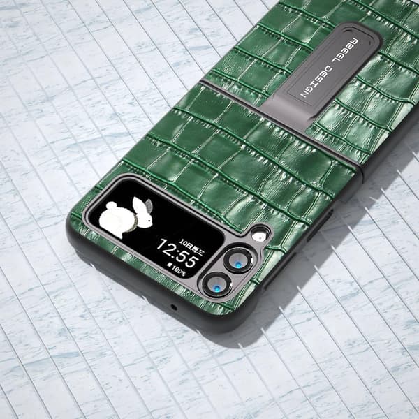 Telefonfodral med krokodiltextur för Samsung Galaxy Z Flip3 5G
