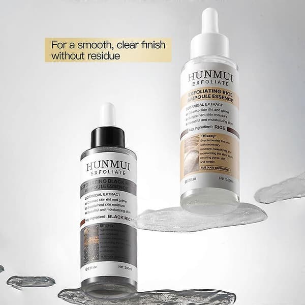 100 ml PEEL SHOT GLOW EXFOLIANT RISAMPULE (HVIT RIS/SVART RIS) (Svart)