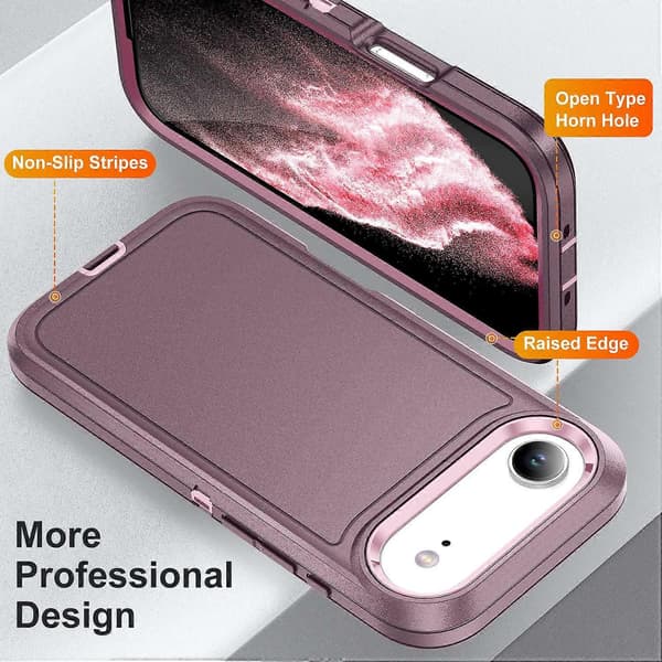 Til iPhone 17 Air-deksel PC Silikon EVA 3-i-1 Støtsikkert Telefondeksel