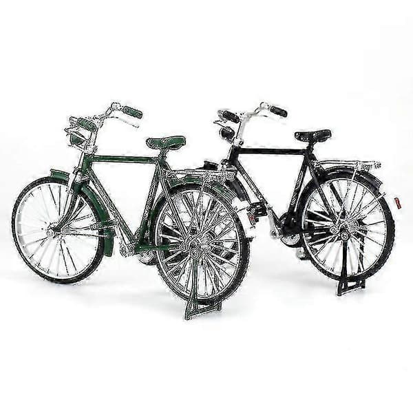 1:10 Legering Klassisk Retro Cykel Model Ornament (Sort, Kvinde Stil)