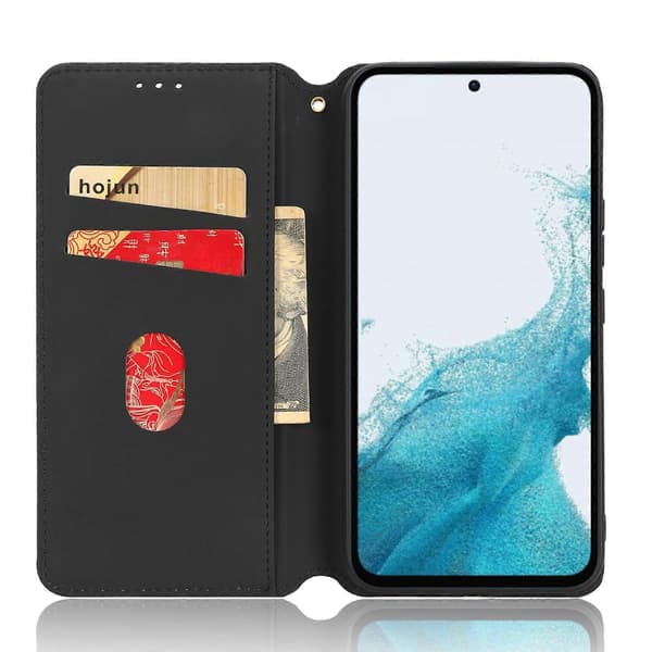 För Samsung Galaxy A54 5G Flip Phone Case Rhombus Pattern Pressed PU Leather Fold Phone Case