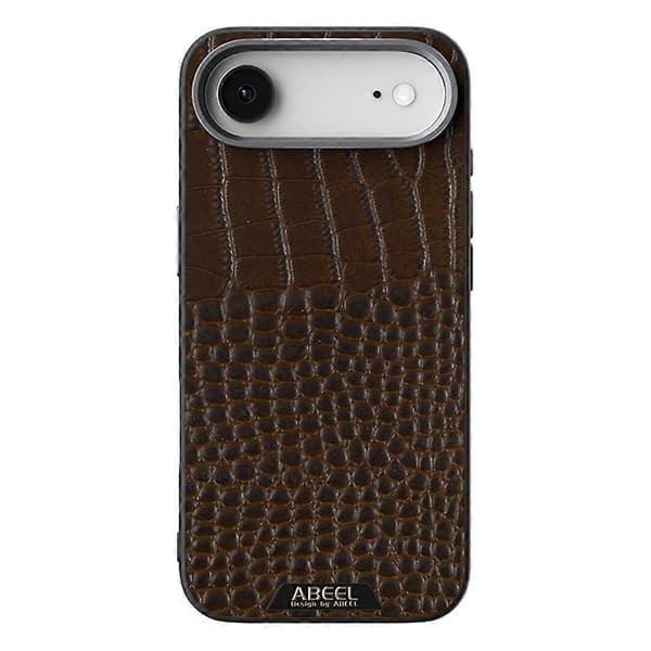 ABEEL-kompatibel for iPhone 17 Air Case kompatibel med MagSafe Crocodile Texture Micro-Embossing Back Cover