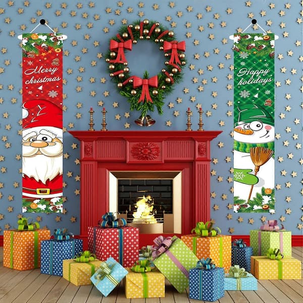 God jul-bannere