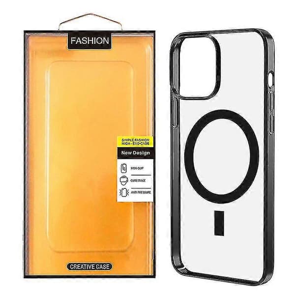 Magsafe magnetisk pc-materiale telefoncover kompatibelt med iPhone 13 13 Pro 13pro Max 13 Mini, sort