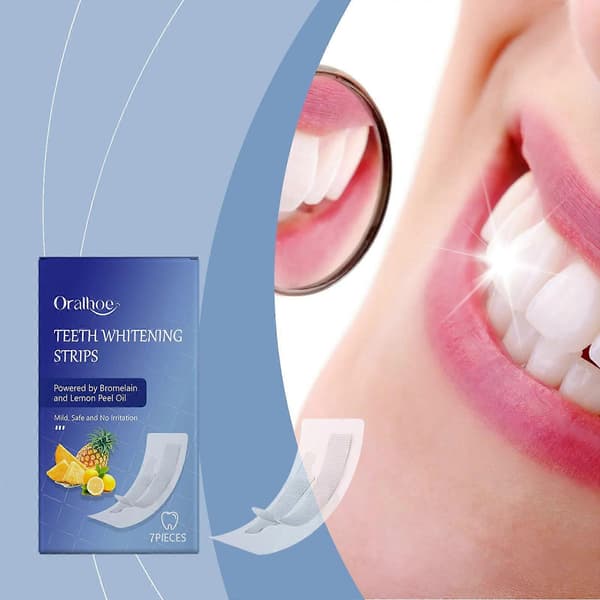 Tooth Shine Patch - Rask bleking, frisk pust, skånsom for sensitive tenner