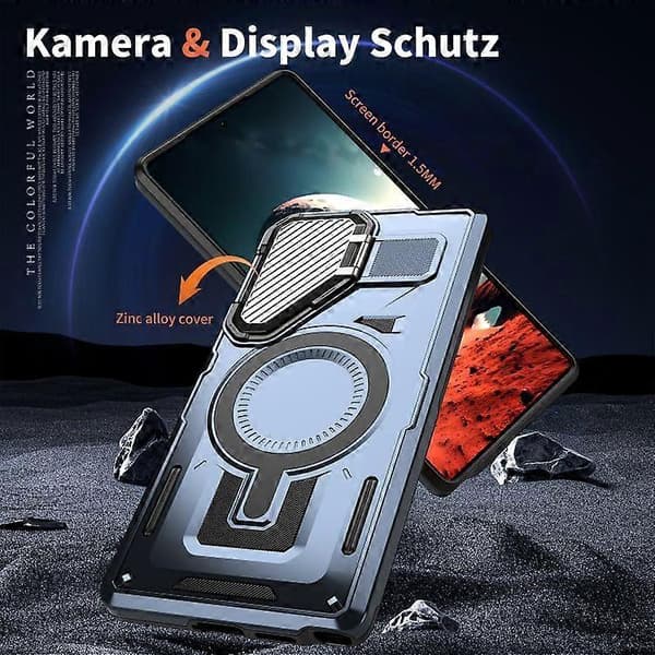 För Samsung Galaxy S23 5G Shield Frame Hållare MagSafe Phone Case