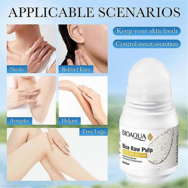 BIOAOUA Rispuré Roll-on Deodorant Antiperspirant Lotion Uppfriskande Roll-on 2025