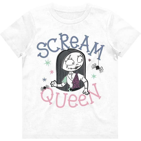 Nightmare Before Christmas Scream Queen T-skjorte i bomull for jenter