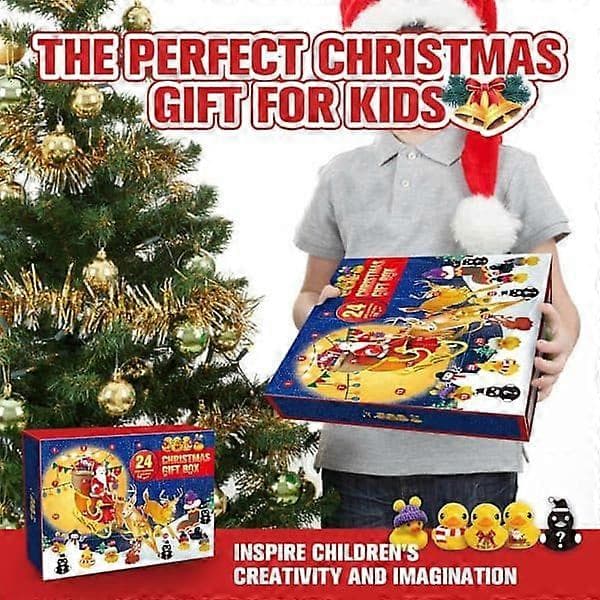 Badeender 24-dagers adventskalender 2026, juleleker gaver til voksne, barn, jenter og gutter!