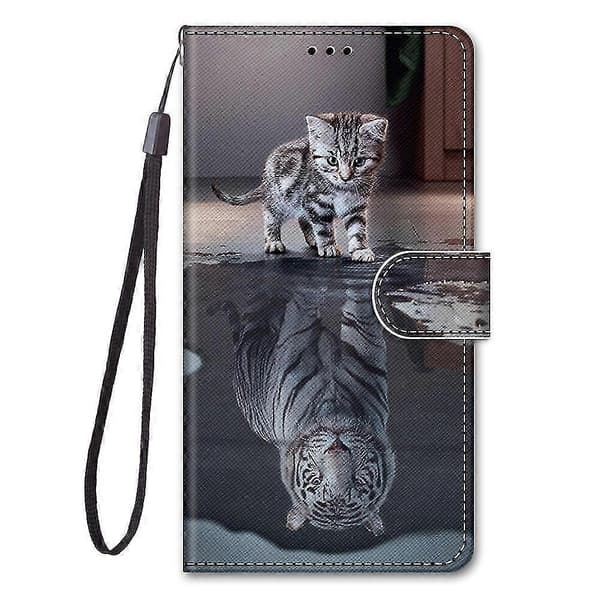 Fodral för iPhone 12 Katt blir Tiger Mobilfodral