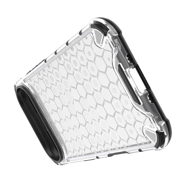 For iPhone 17 Air-deksel Støtsikkert PC TPU-telefondeksel med bikakeform - Grå