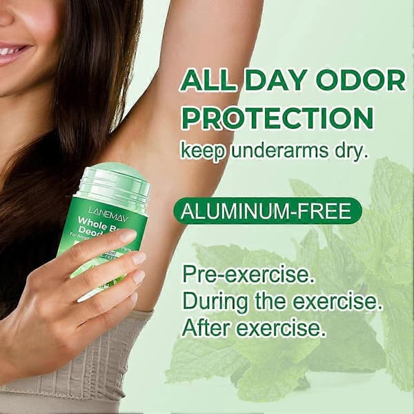 LANEMAY 72H Helkroppsdeodorant - Mintdoft, Aluminiumfri, 40g