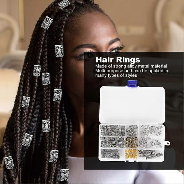 Legering Dreadlocks Hule Hårringe Hårfletningsringe Moderigtigt Hårdekorations Tilbehør (YMMR)
