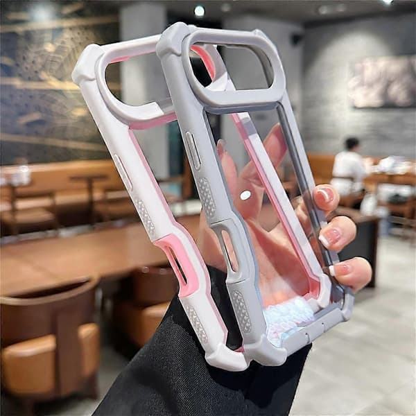 Compatible For iPhone 17 Air Case Clear Detachable 2 in 1 Shockproof TPU + PC Phone Back Cover