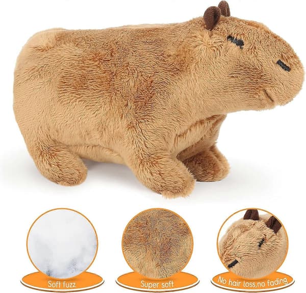 30 cm Simulation Capybara Plyslegetøj, Søde Dyre Capybara Marsvin Dukker, Realistisk Udstoppede Capybara Dekorationsgave