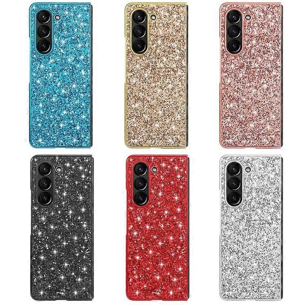 Til Samsung Galaxy Z Fold5 Glitterpulver Støtsikkert TPU-telefondeksel