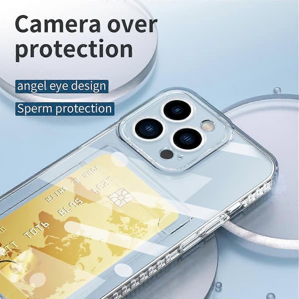 Korttaske Gennemsigtigt Etui Til iPhone 13 Pro Max Til iPhone 13 Pro Max