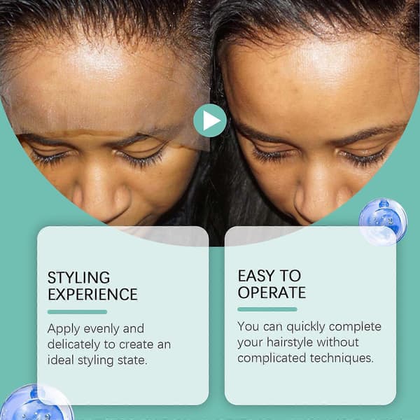 Hoegoa Perukstyling Lim Mousse Mild Formula Perukvård Återfuktande Styling Varaktig Stylingvård