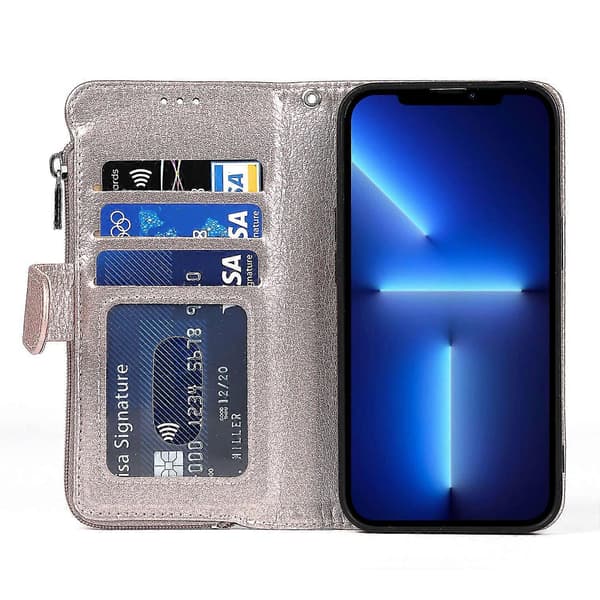 Uusi Iphone 13 Pro Max -kotelolompakko kaulanauhalla, korttipidike, PU-nahkaa