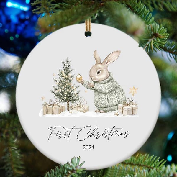 Mitt første jul akrylpynt juleminne julepynt 2024 julegaver