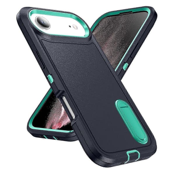Til iPhone 17 Air-deksel Deksel Støtteben Telefondeksel PC Silikon EVA 3-i-1 Design