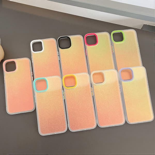 For iPhone 13 Pro Laser Perlemorsglitter Telefondeksel