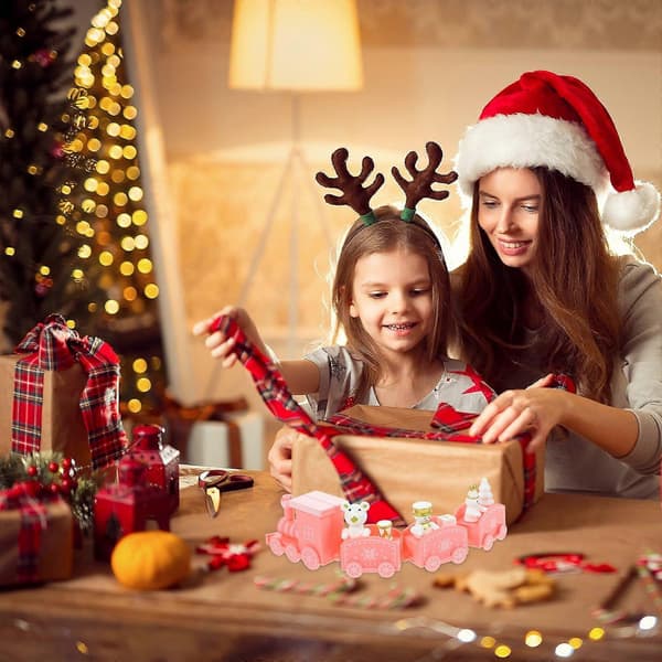 Juletogdekorasjon lite togdekorasjon julepynt skrivebord julepynt