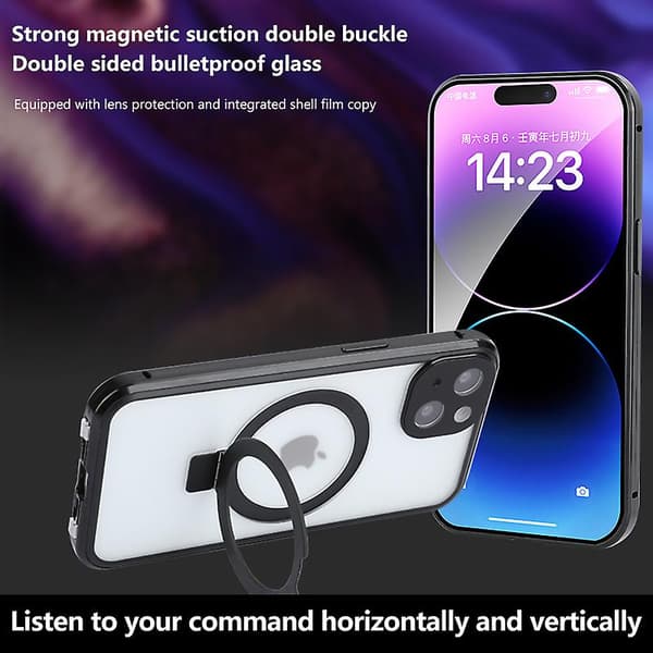 INF Magnetisk Veske med Personvern for iPhone 13