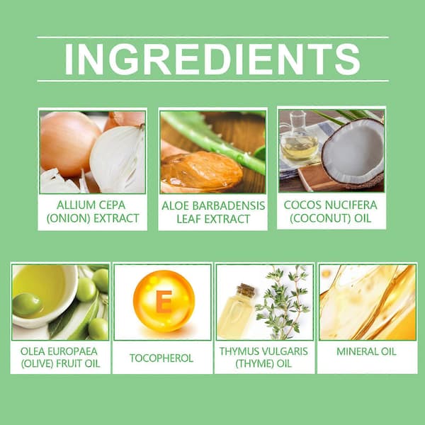 2 kpl sipuli-aloevera-hiusöljy, hiustenhoitoon