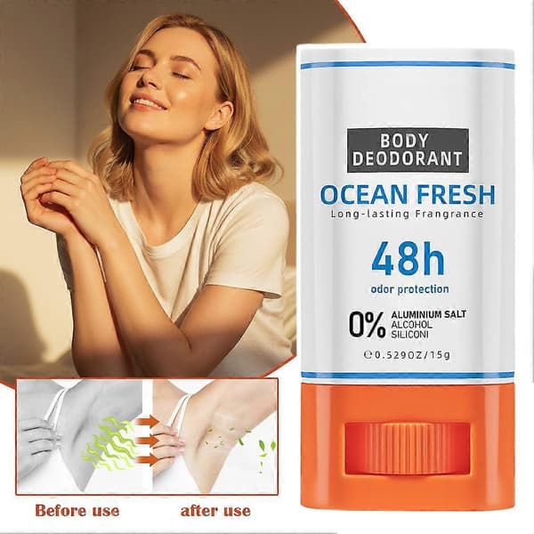 Glacier Solid Body Deodorant Stick - 48H Friskhet, Ikke-fettete