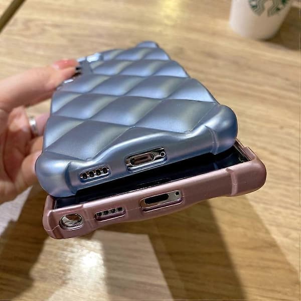 Til Samsung Galaxy S22 Ultra 5G Elegant rombisk tekstur TPU-telefondeksel