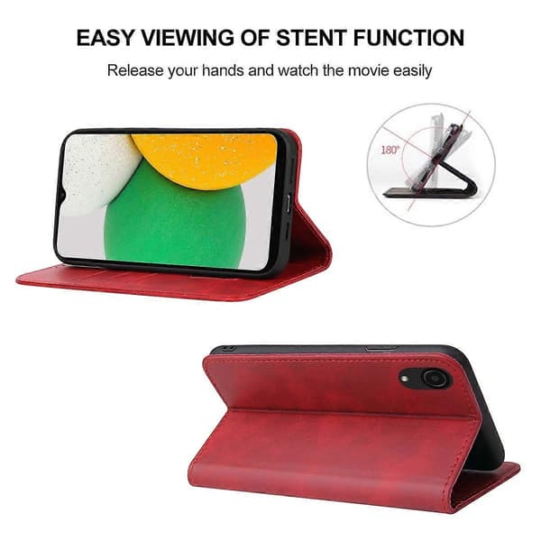 För Samsung Galaxy A03 Core Magnetic Closure Leather Phone Case