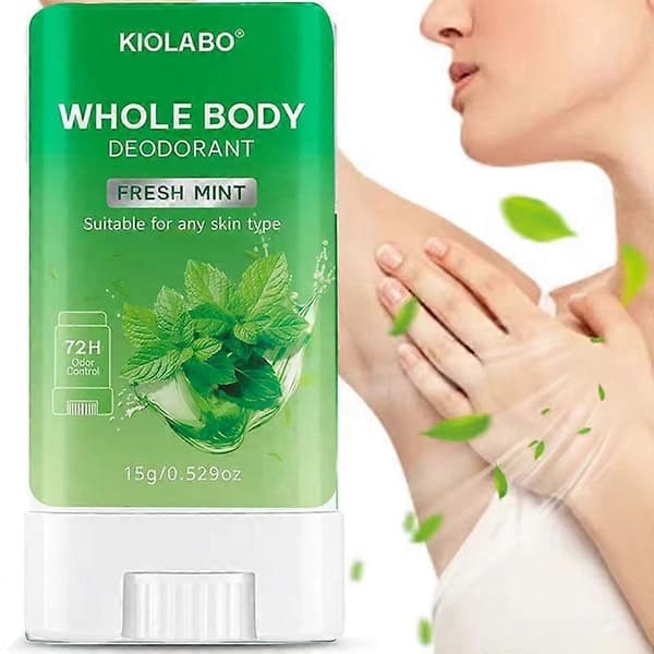 KIOLABO 72H Kroppsdeodorant - Mintdoft, Skonsam Formula, 15g