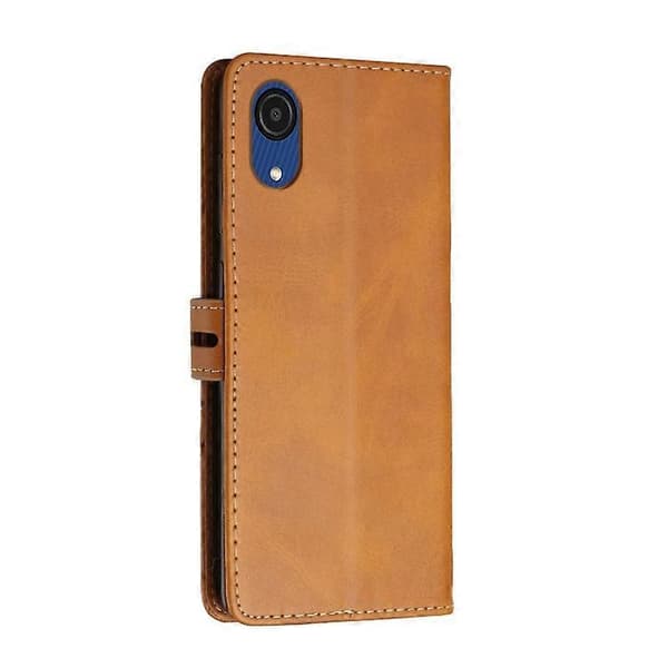 För Samsung Galaxy A03 Core Cow Texture Läder Phone Case