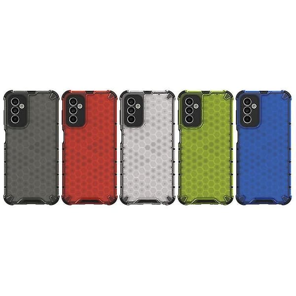 För Samsung Galaxy M13 Honeycomb Phone Case (vit)