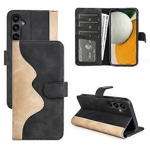 För Samsung Galaxy A15 Stitching Horizontal Flip Läder Phone Case