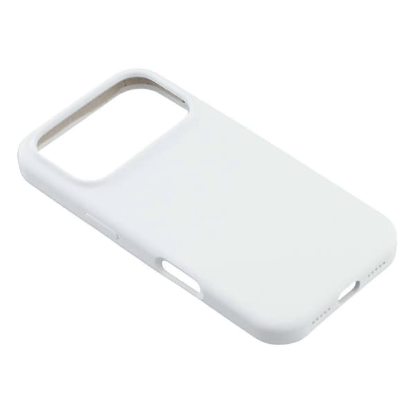 För iPhone 17 Pro Mobiltelefonfodral Solid Silikon Stötsäkert Mobiltelefon Baksida (Vit, Vit)