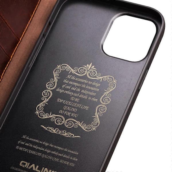 QIALINO skinnveske til iPhone 13