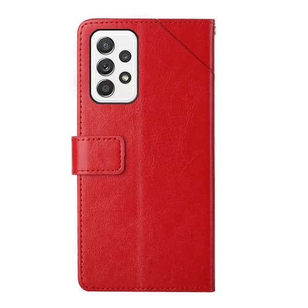 For Samsung Galaxy A73 5G Y Stitching Horizontal Flip Leather Phone Case