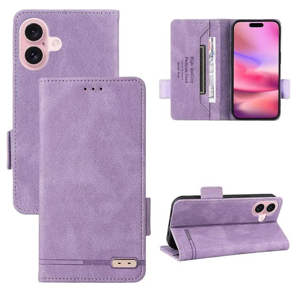 Nahkainen puhelinkotelo iPhone 16 Plus -puhelimelle