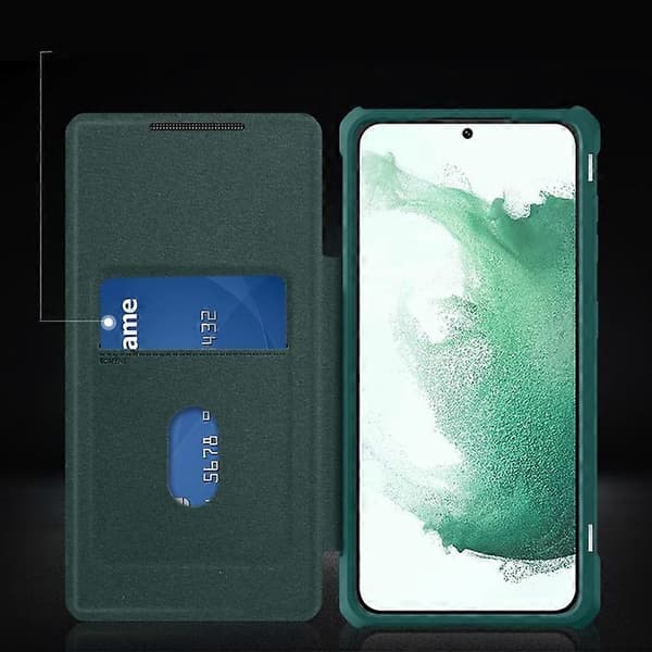 För Samsung Galaxy S22 5G Magnetiskt Flip Läderfodral