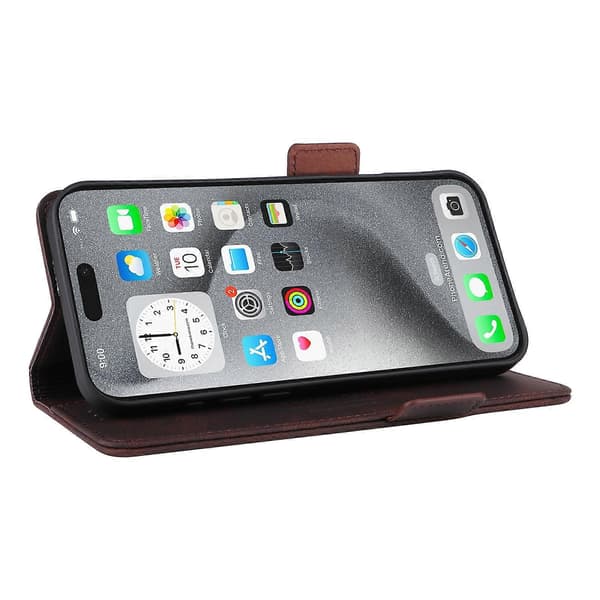 Nahkainen puhelinkotelo iPhone 16 Prolle