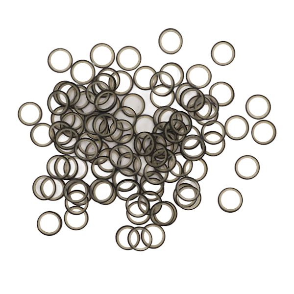 500 stk. ortodontiske elastikker, bærbare elastikker til tænder, elastikker til bøjler, kæledyrsskønhed, 6,35 mm, sort