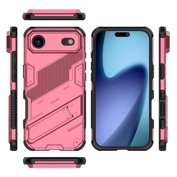 Til iPhone 17 Air-deksel PC TPU Støtsikkert telefondeksel med støtte