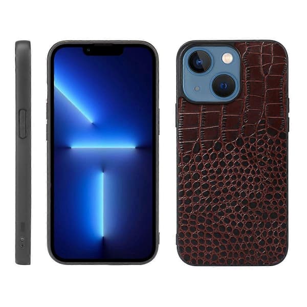 Krokodil läderfodral för iPhone 13