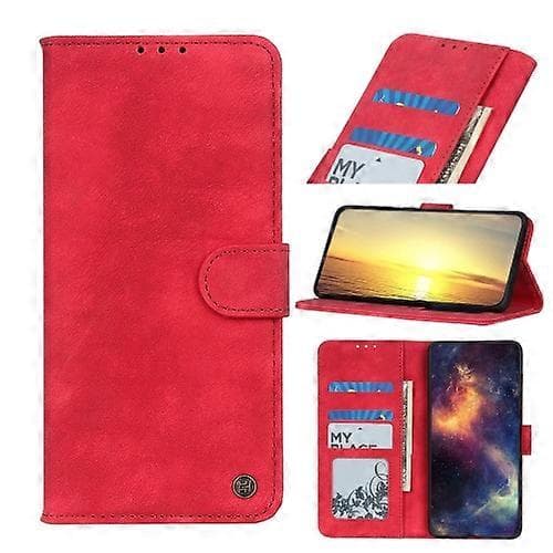 För Samsung Galaxy M33 5G Antilope Texture Magnetic Buckle Läderfodral