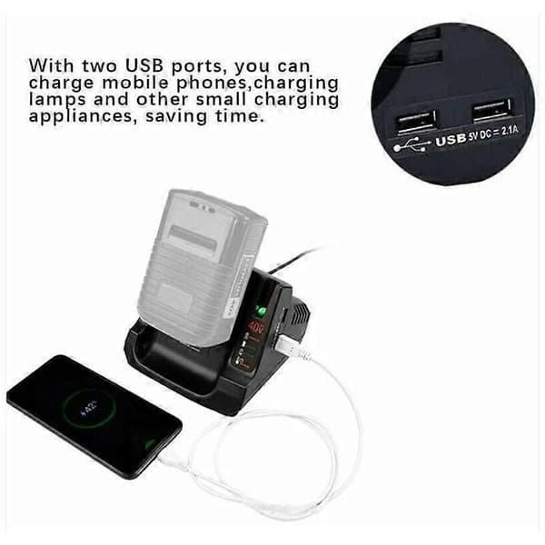 Passer til Black & Decker LCS36 36V/40V batterilader, litiumbatteri verktøylader