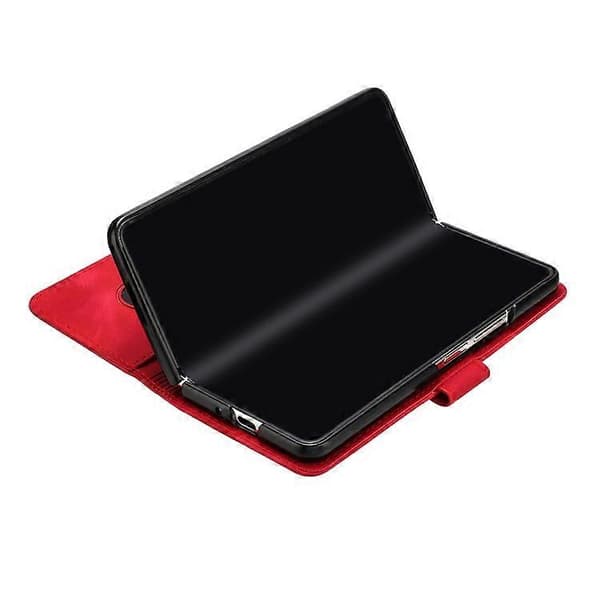 Til Samsung Galaxy Z Fold5 Line Pattern Skin Feel Læder Telefoncover