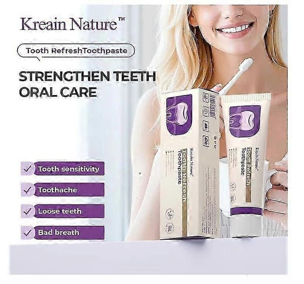 1 3x Nature Tooth Refresh Tannkrem Hydroxyapatite Tannkrem Sensitive Tenner 99